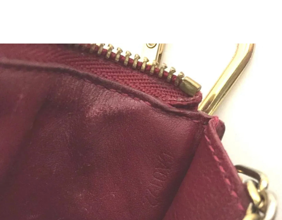 Louis Vuitton Monogram Vernis Pochette Cles Wallet Coin Purse