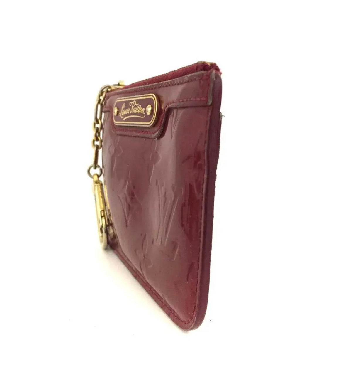 Louis Vuitton Monogram Vernis Pochette Cles Wallet Coin Purse
