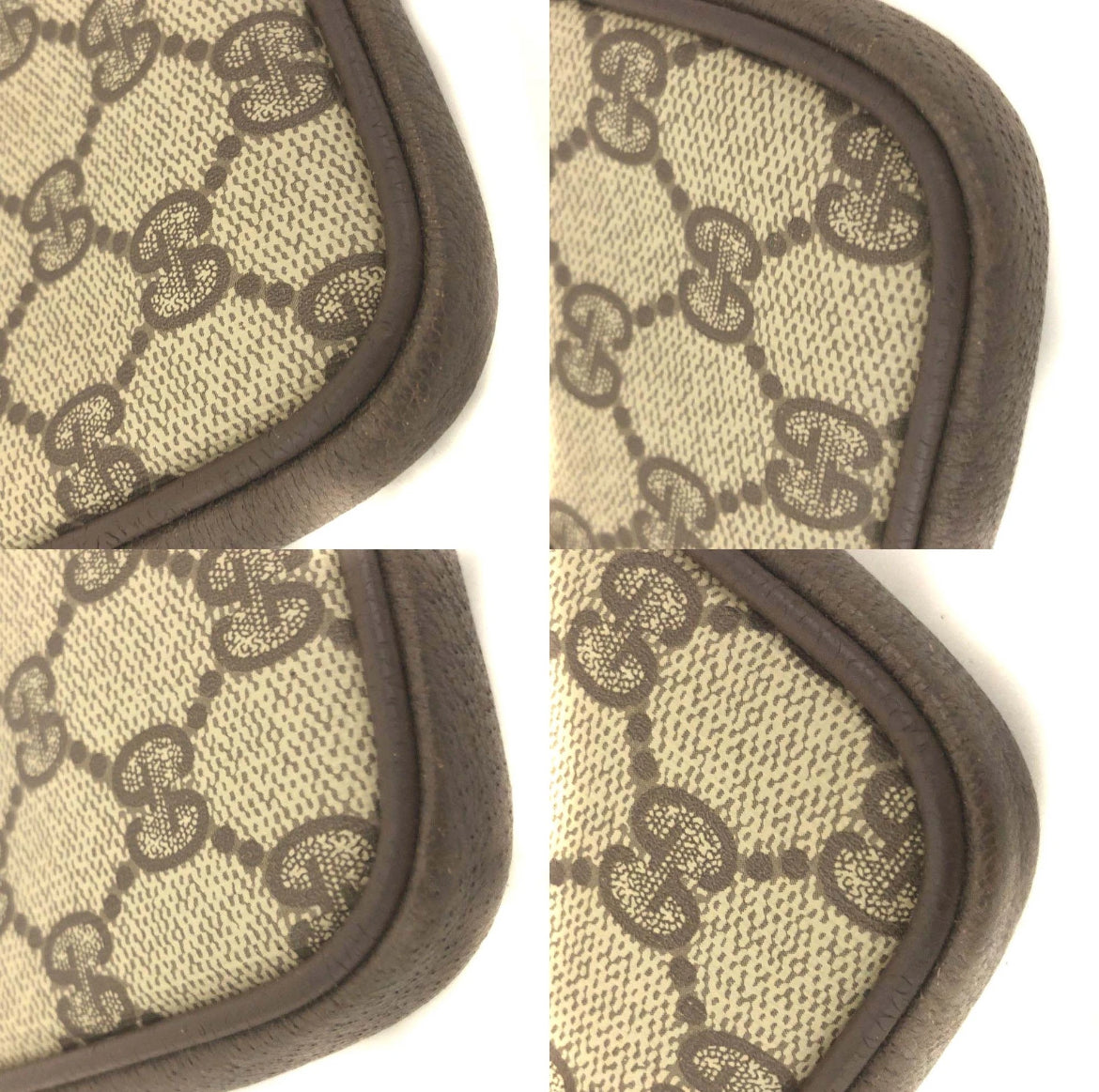 Gucci Brown Monogram Cosmetic Pouch