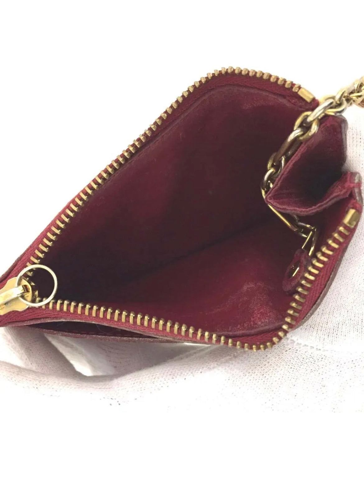 Louis Vuitton Monogram Vernis Pochette Cles Wallet Coin Purse