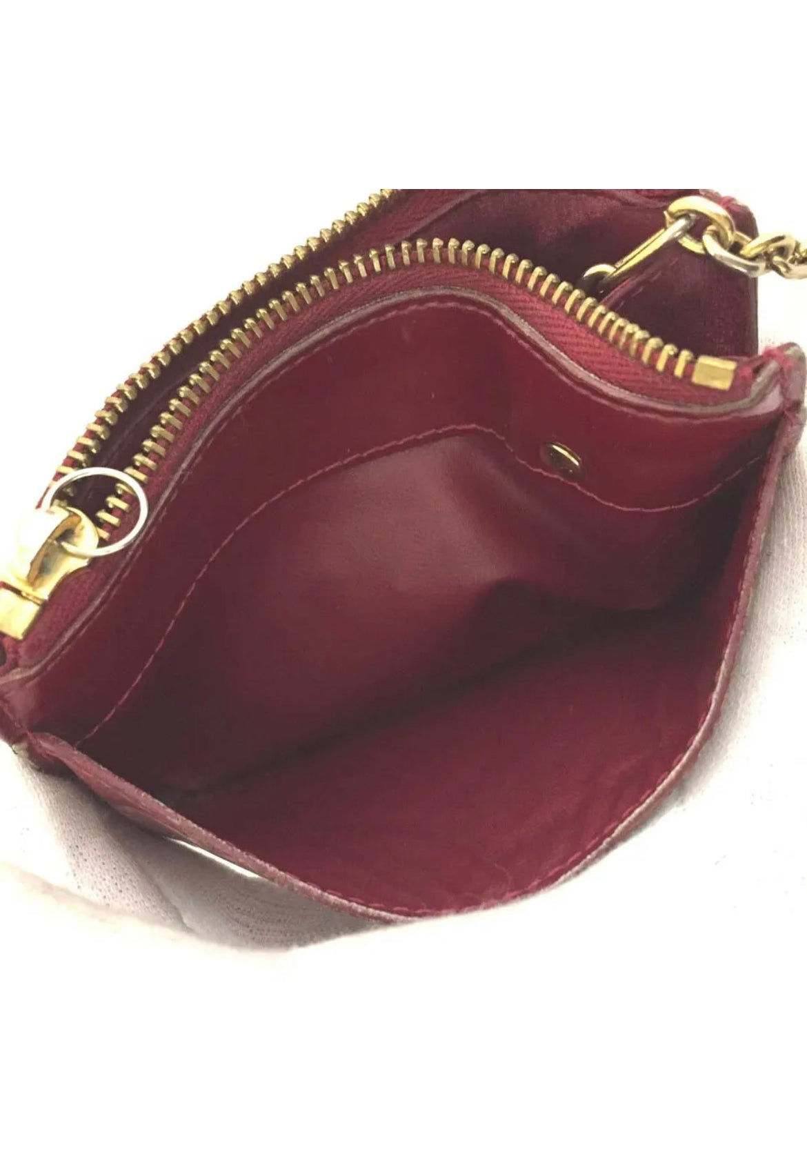 Louis Vuitton Monogram Vernis Pochette Cles Wallet Coin Purse