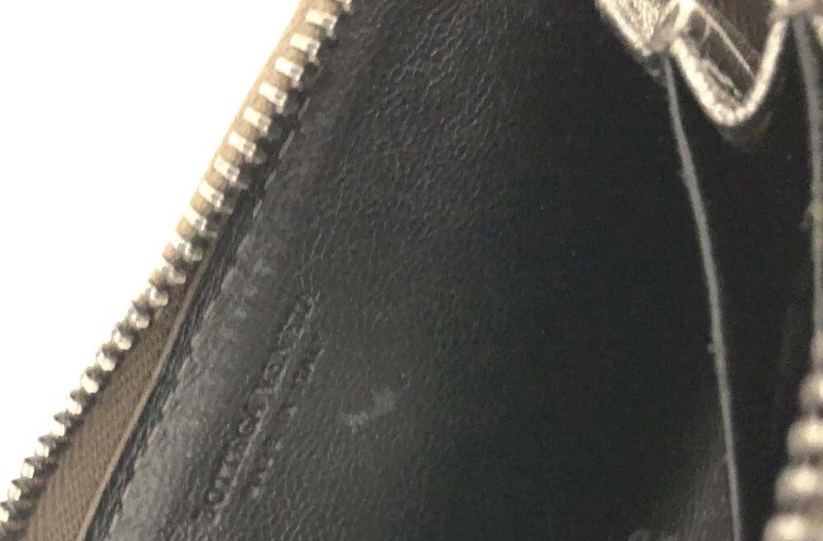 Bottega Veneta Metallic Leather Zip Coin Purse