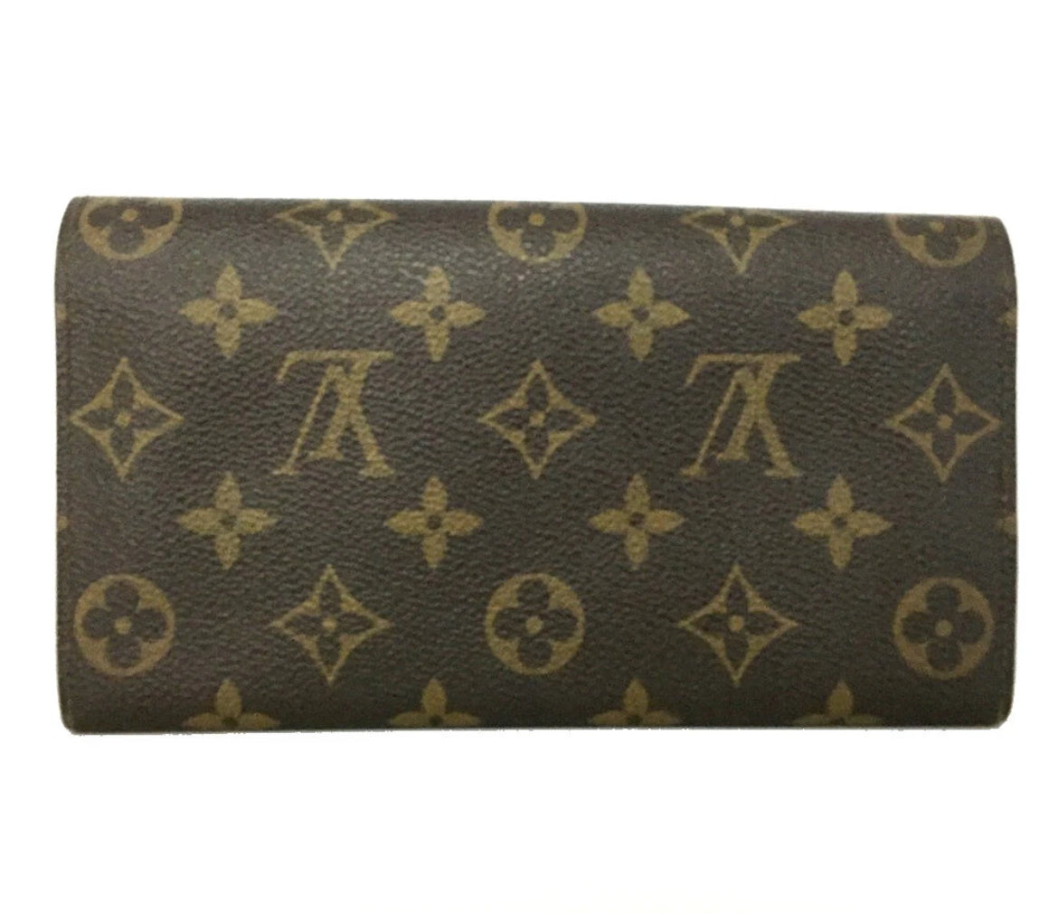Louis Vuitton Monogram Portefeiulle Sarah Long Bifold Wallet