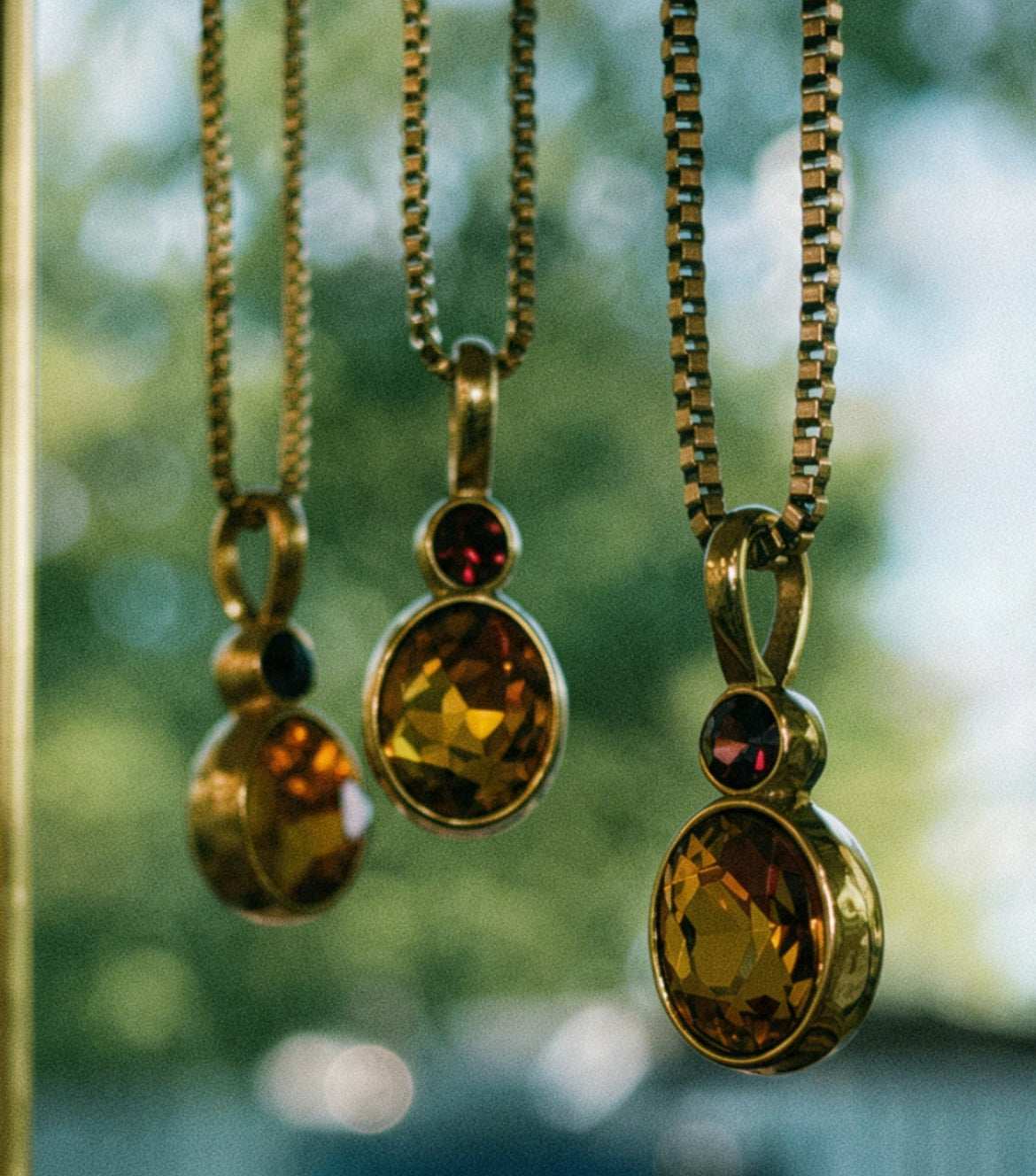 Topaz & Fuchsia Statement Necklace
