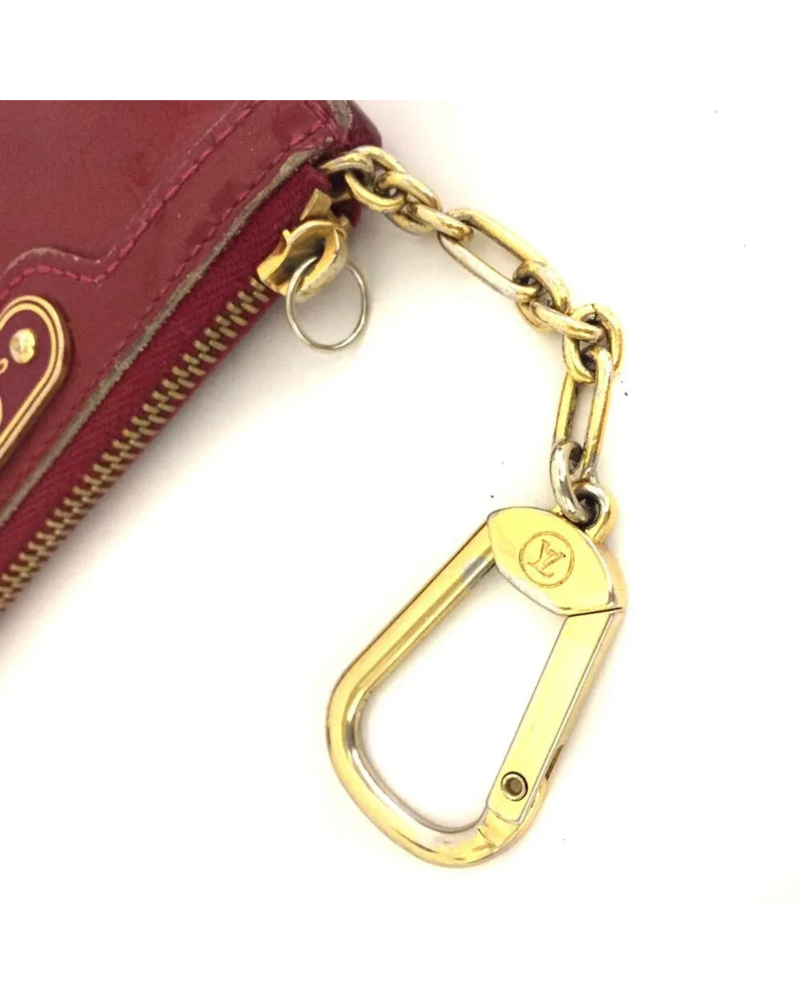 Louis Vuitton Monogram Vernis Pochette Cles Wallet Coin Purse