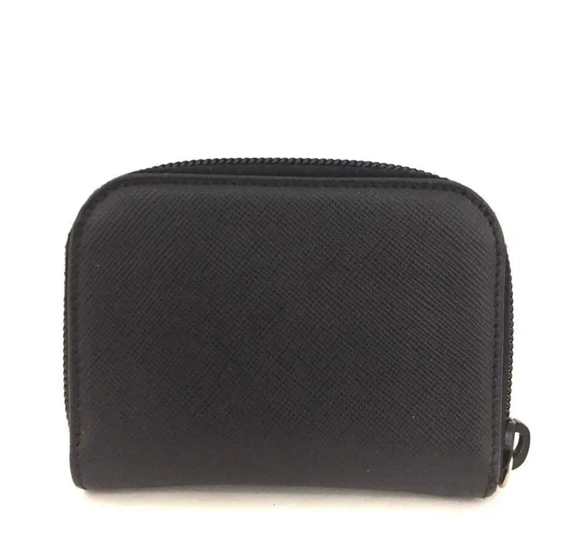 PRADA Saffiano Leather Zip Around Coin Purse