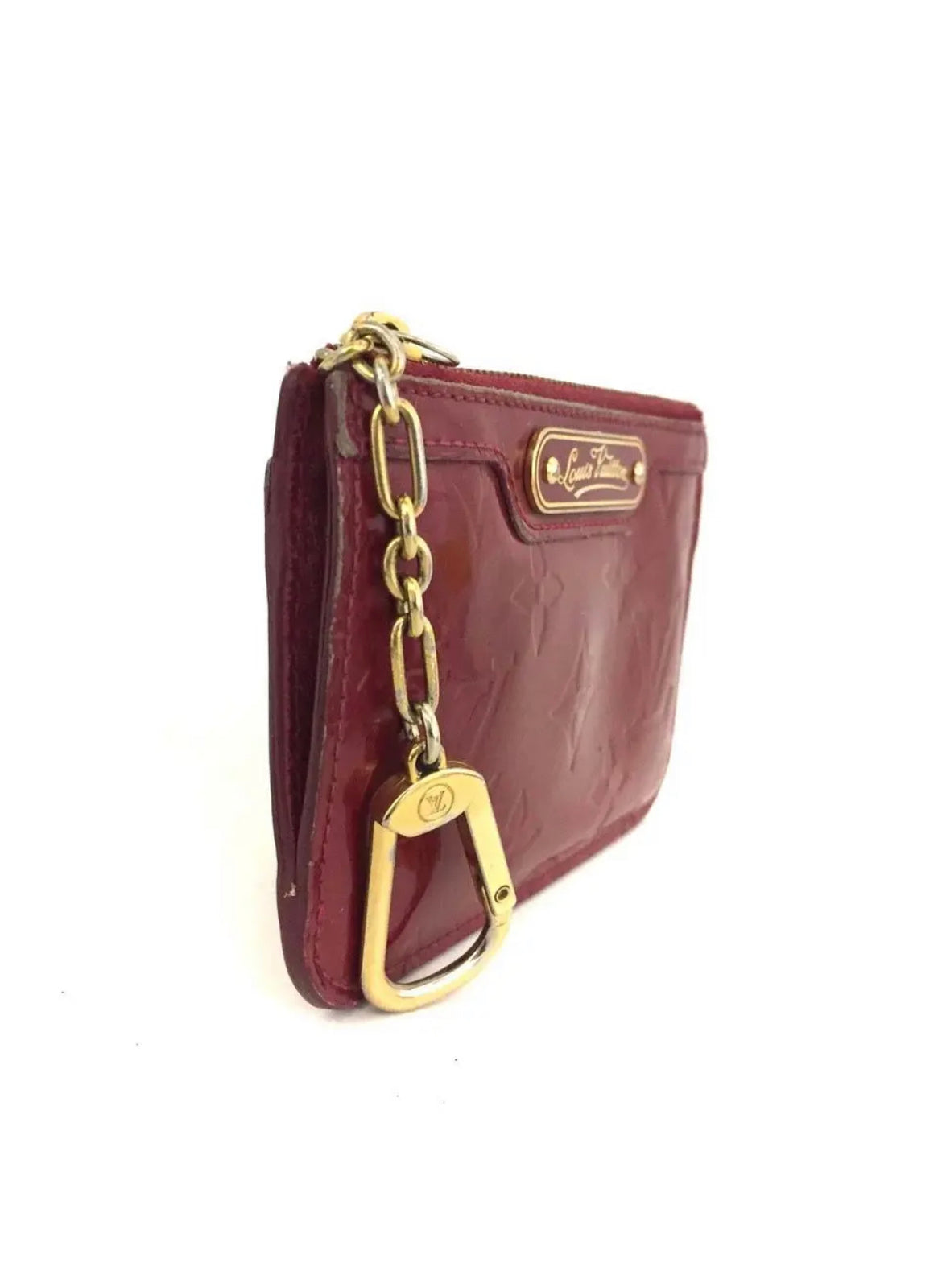 Louis Vuitton Monogram Vernis Pochette Cles Wallet Coin Purse