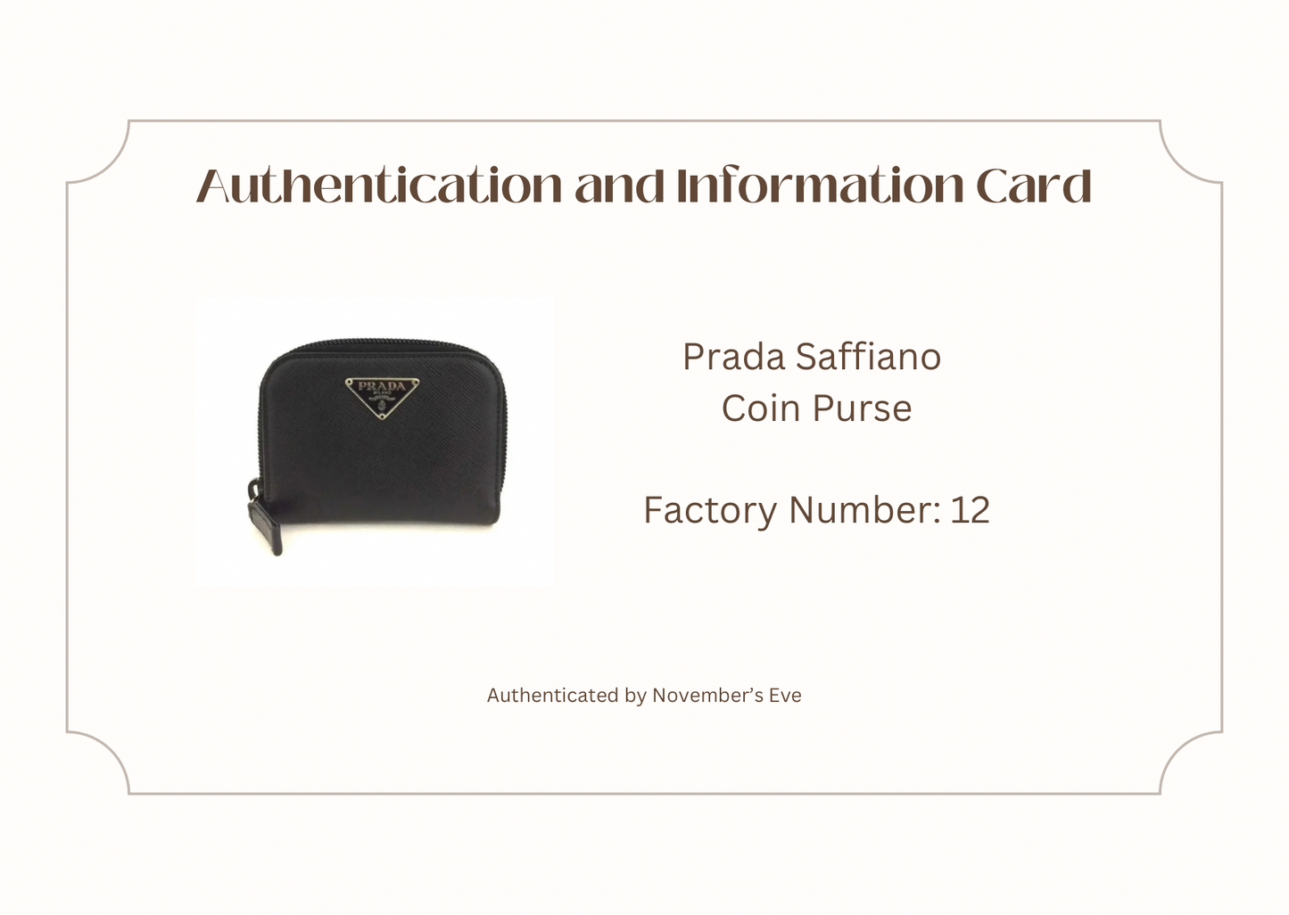 PRADA Saffiano Leather Zip Around Coin Purse