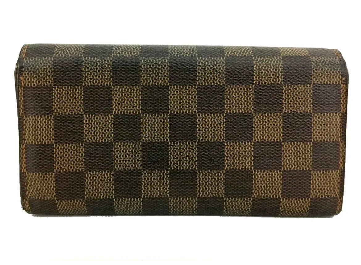 Louis Vuitton Damier Porte Feuille Sarah Long Bifold Wallet