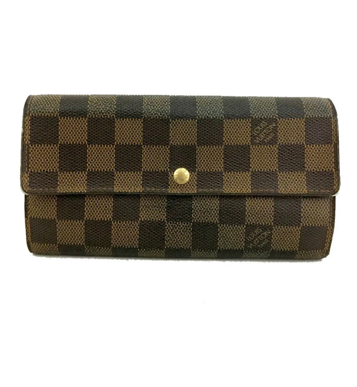Louis Vuitton Damier Porte Feuille Sarah Long Bifold Wallet