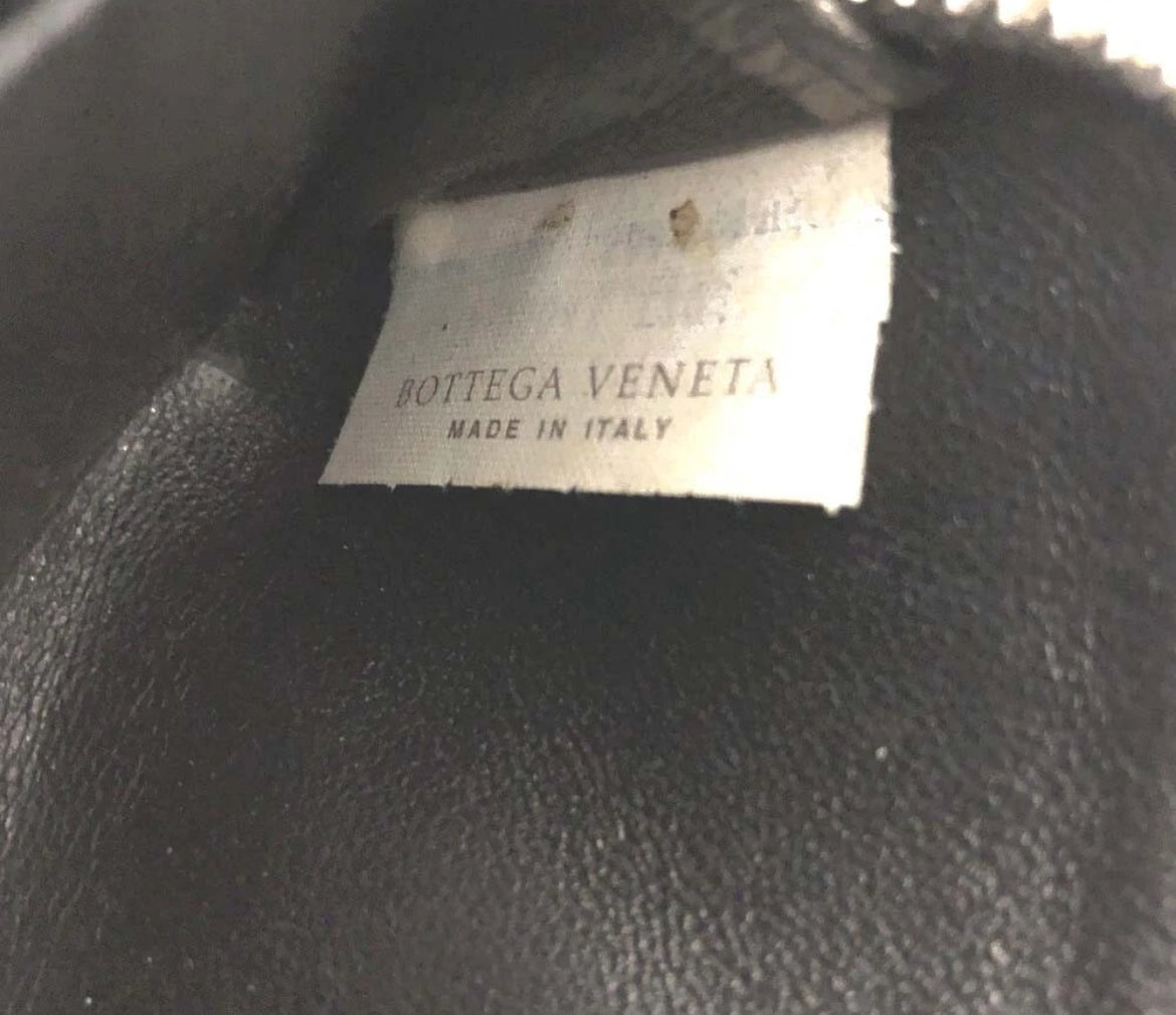 Bottega Veneta Metallic Leather Zip Coin Purse