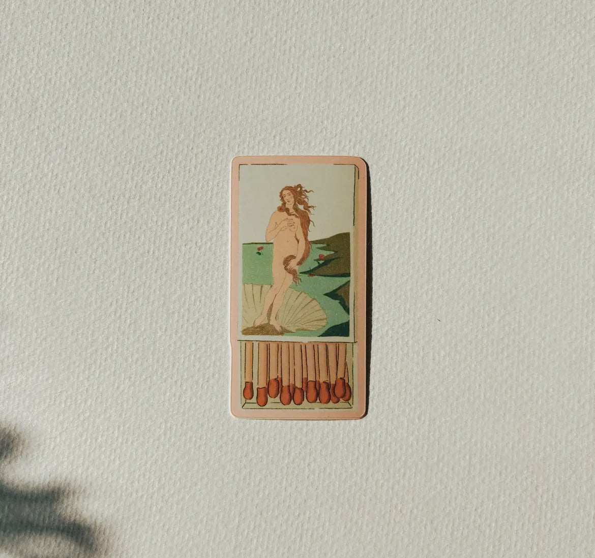 The Birth of Venus Vintage Matchbook Sticker