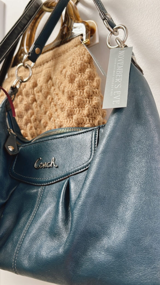 Teal Coach Purse