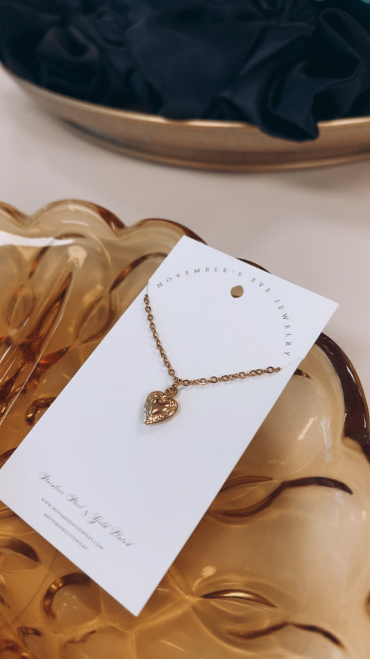 Faux Locket Necklace