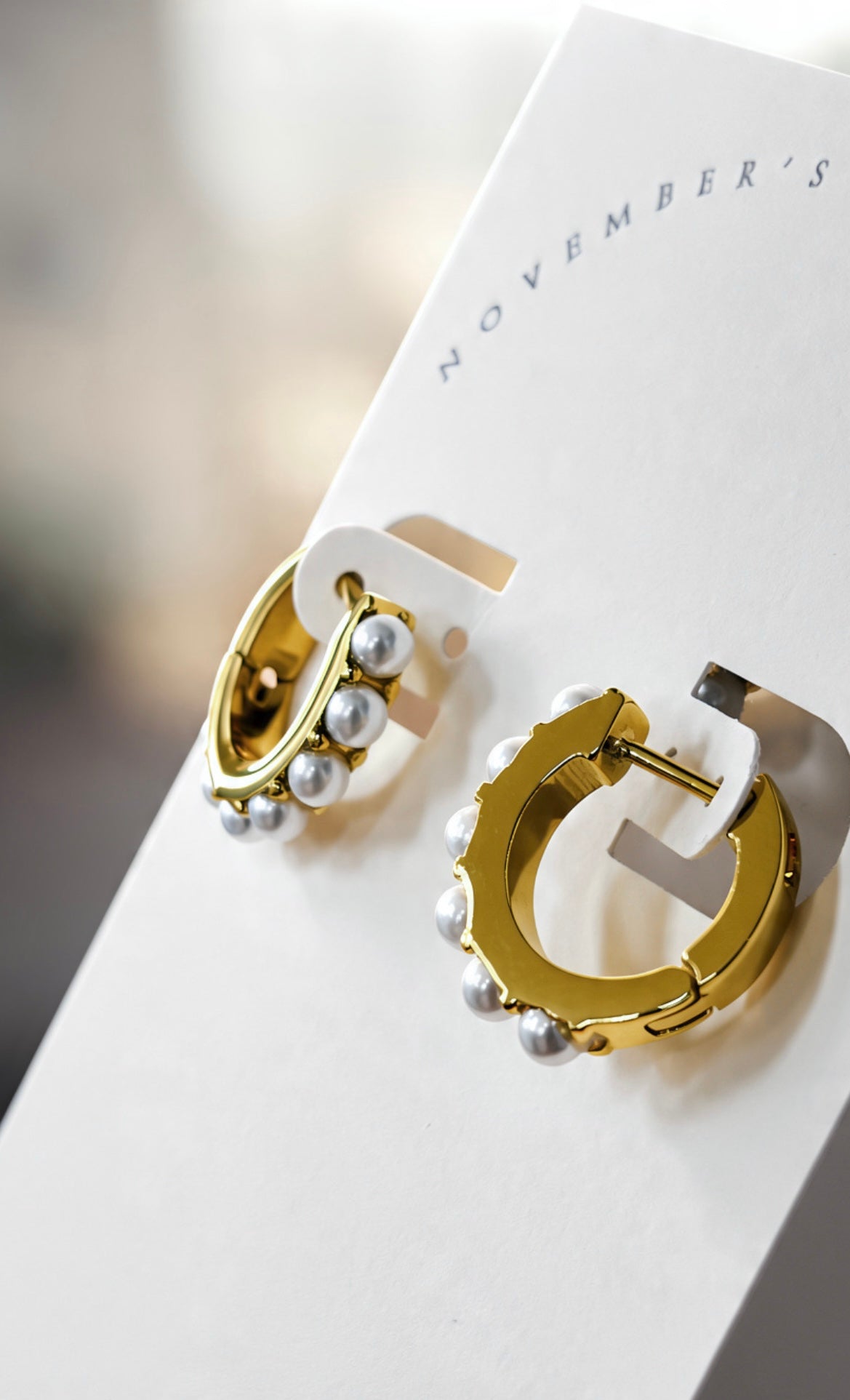 Pearl Small Hoops