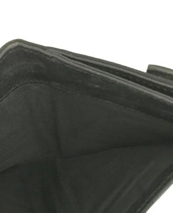 PRADA Logo Plate Black Nylon Bifold Wallet Purse
