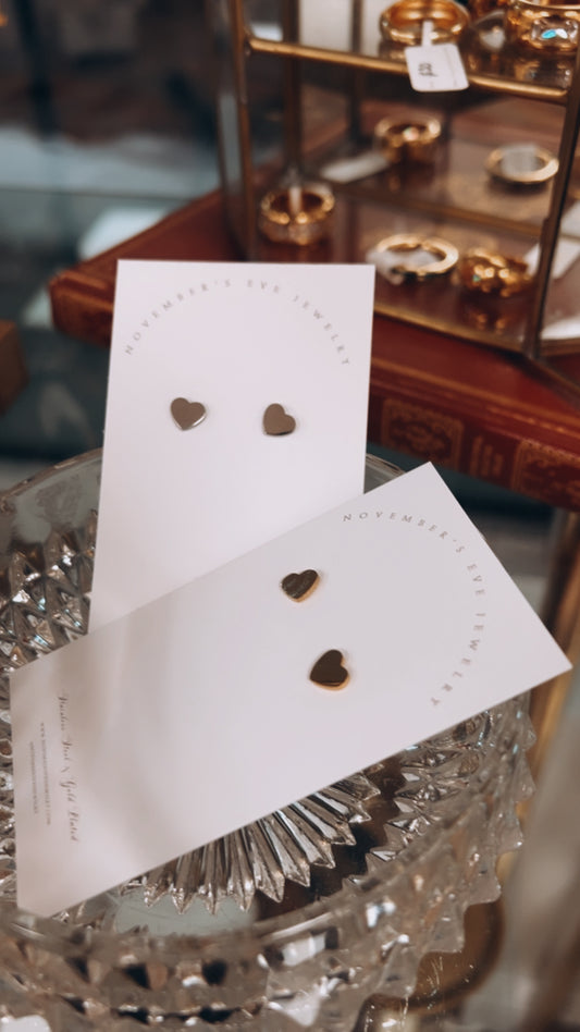Medium Heart Studs