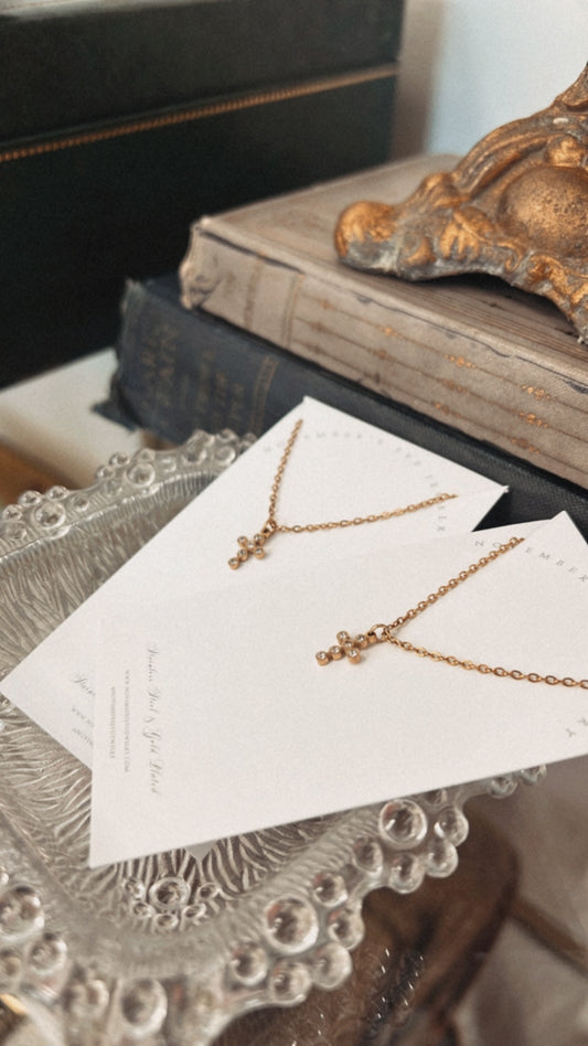 Crystal Cross Necklace
