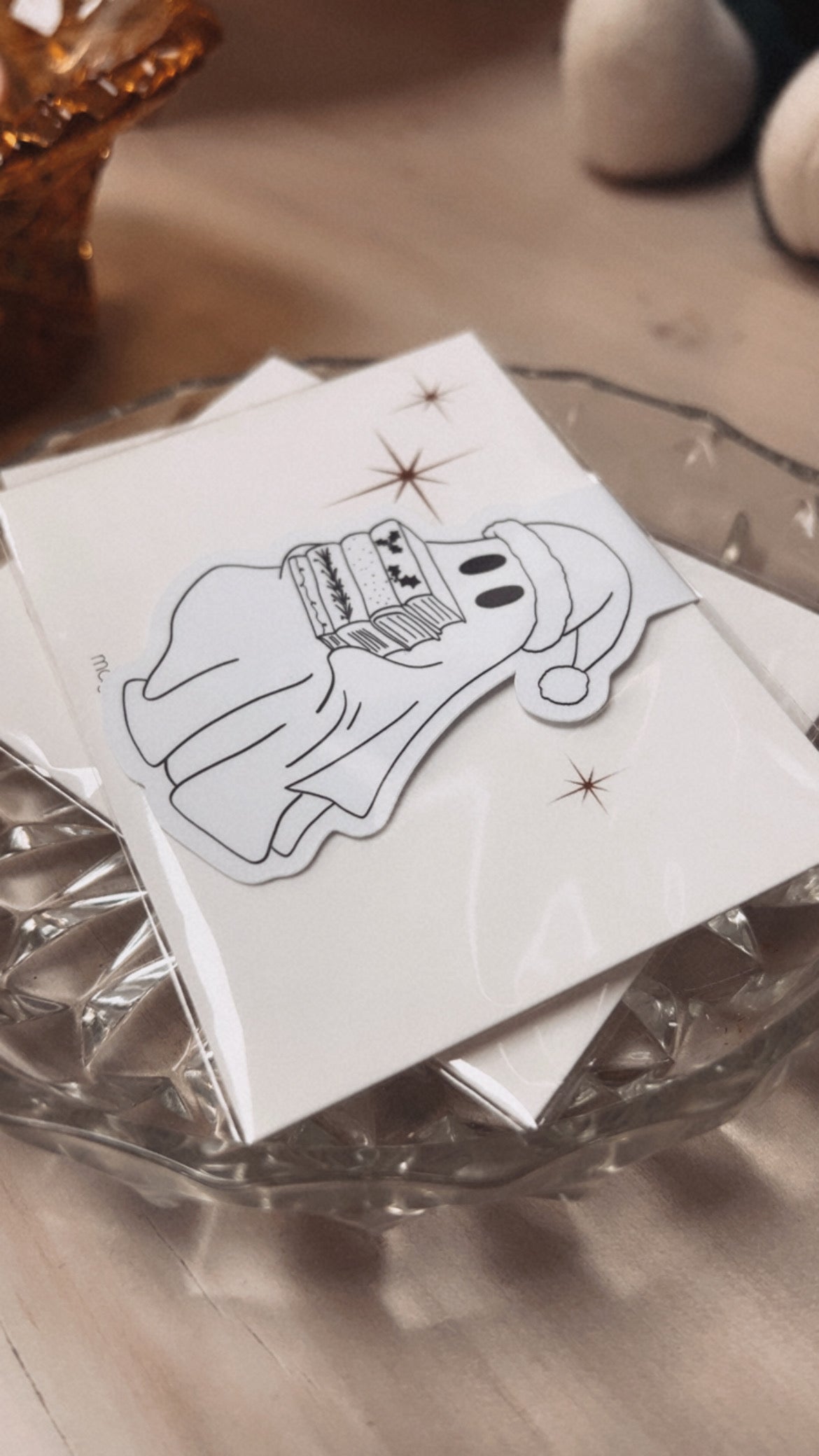 Santa Ghost Magnetic Bookmark
