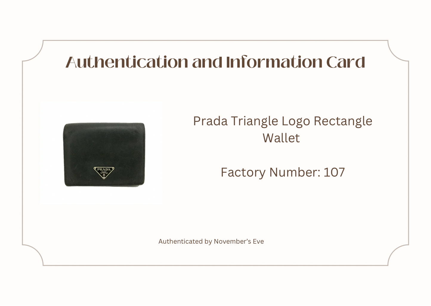 Prada Triangle Logo Wallet
