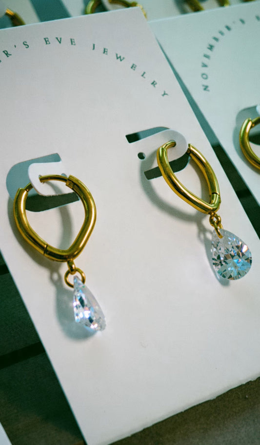 Teardrop Oval Drops