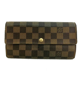 Louis Vuitton Damier Porte Feuille Sarah Long Bifold Wallet