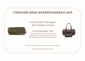 Louis Vuitton Monogram Papillon Pouch