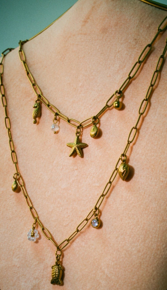 Coastal Inspired Charm Necklaces