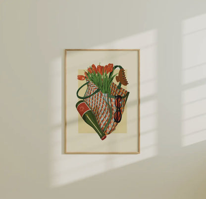 Spring Market Essentials Art Print