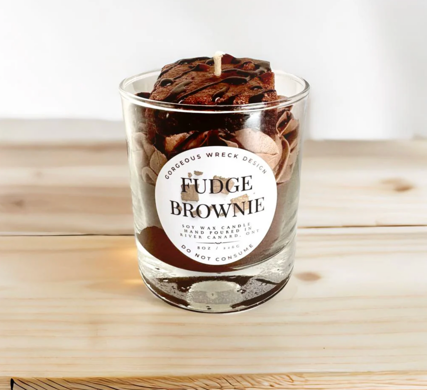 Fudge Brownie Dessert Candle