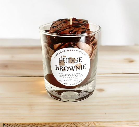 Fudge Brownie Dessert Candle
